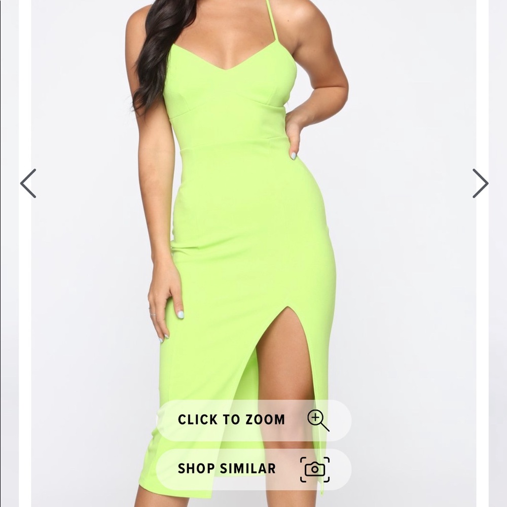Midi lime dress